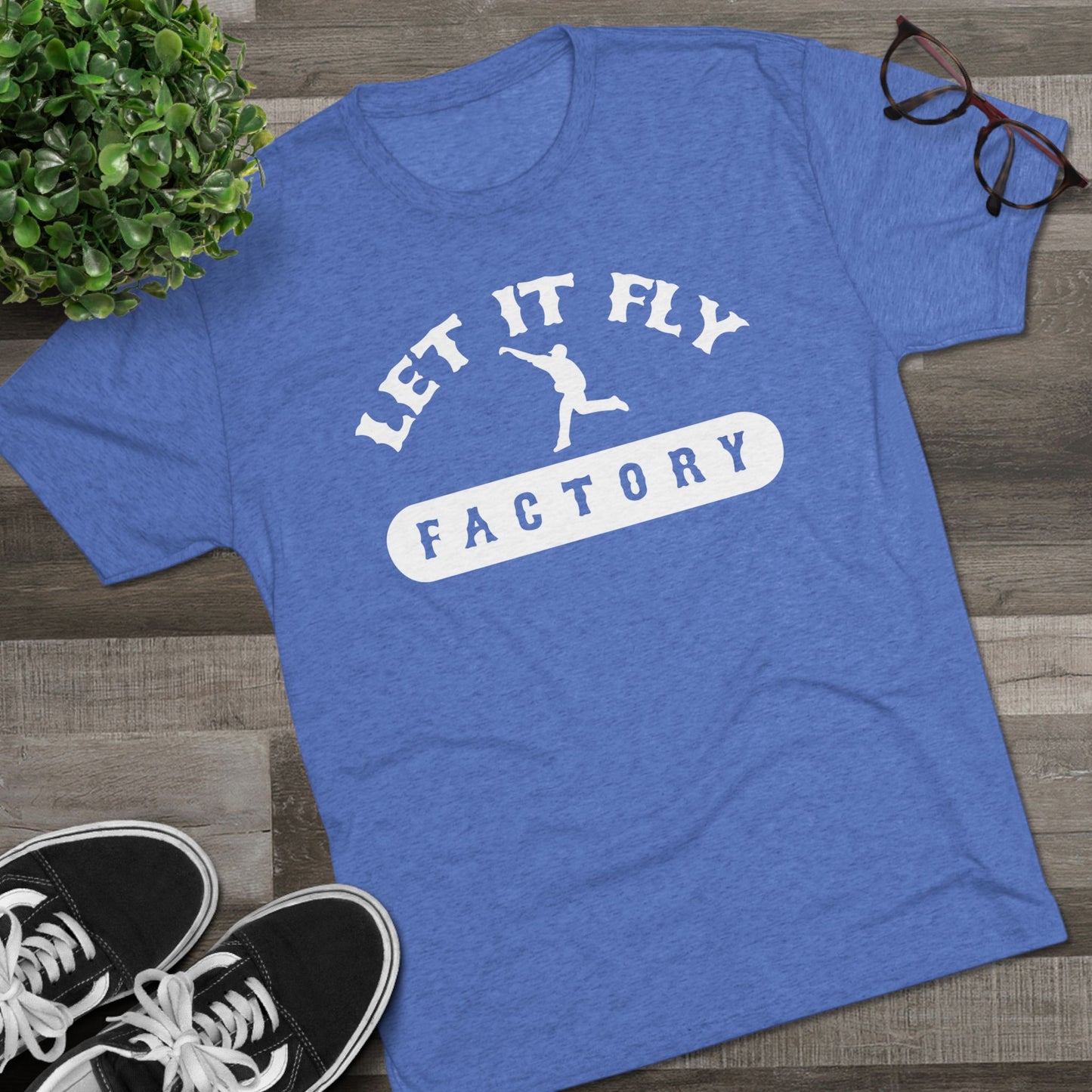 Let It Fly Factory Graphic Tee - White Lettering