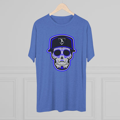 Day of the Dead | Black and Purple Skull Graphic Tee