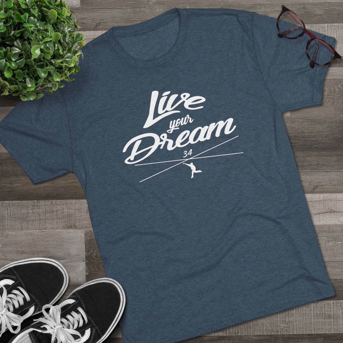 Live Your Dream Graphic Tee - White Lettering