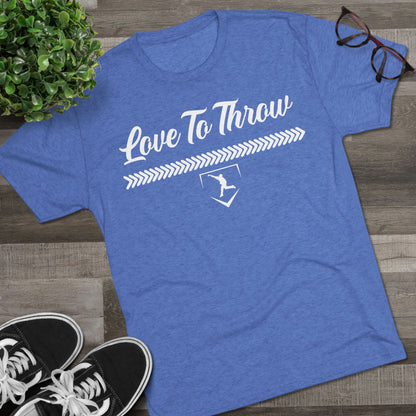 Love to Throw Graphic Tee - White Lettering