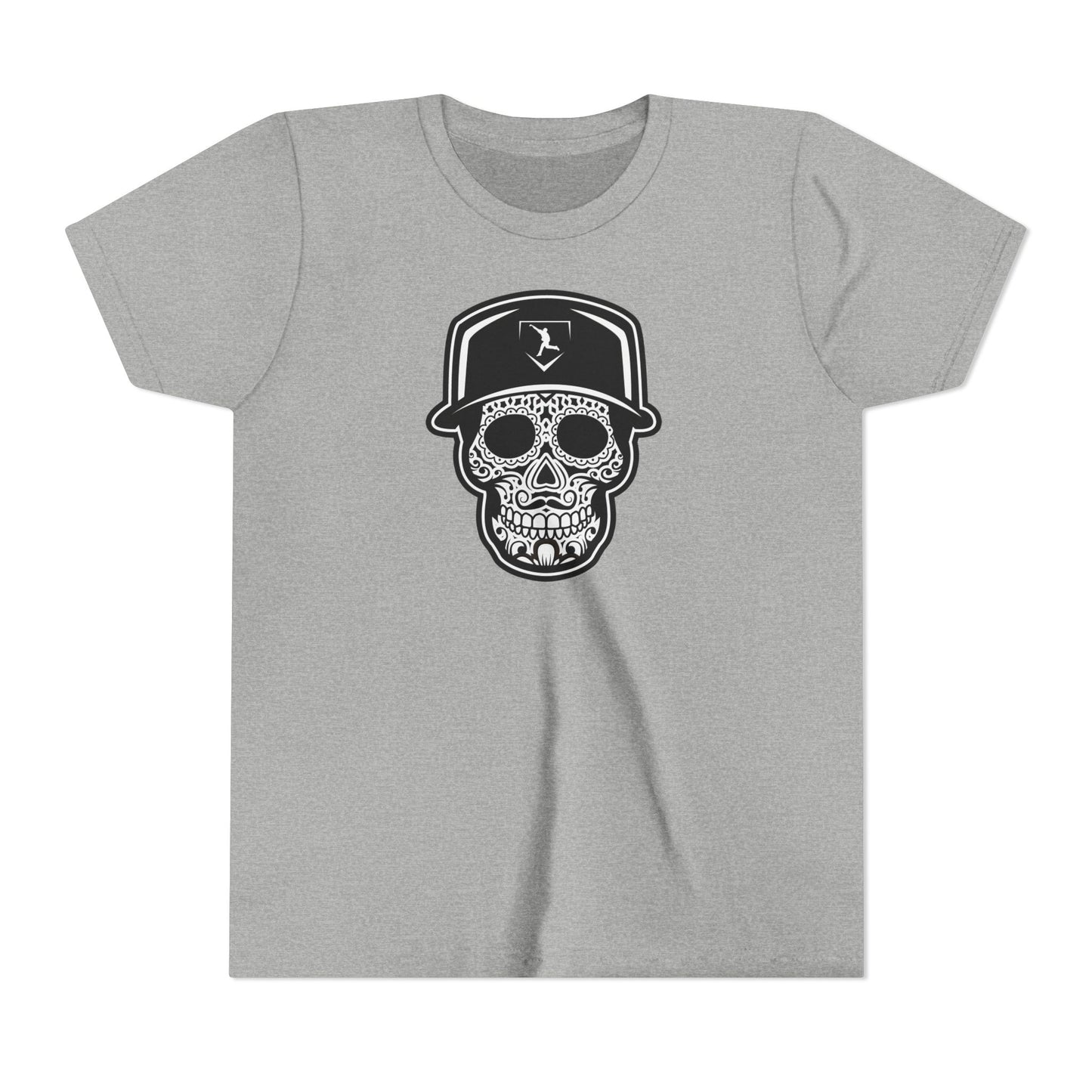 Youth | Day of the Dead | Black and White Skull Graphic Tee