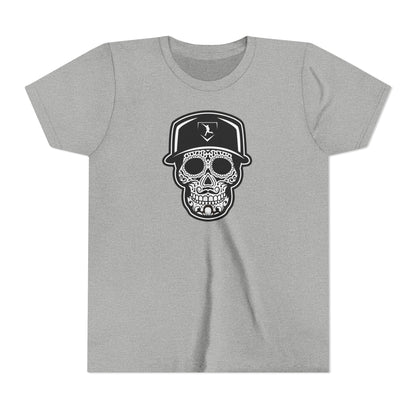 Youth | Day of the Dead | Black and White Skull Graphic Tee