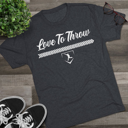 Love to Throw Graphic Tee - White Lettering