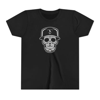 Youth | Day of the Dead | Black and White Skull Graphic Tee