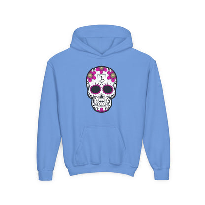 Youth | Day Of The Dead | Pink Flower Hoodie