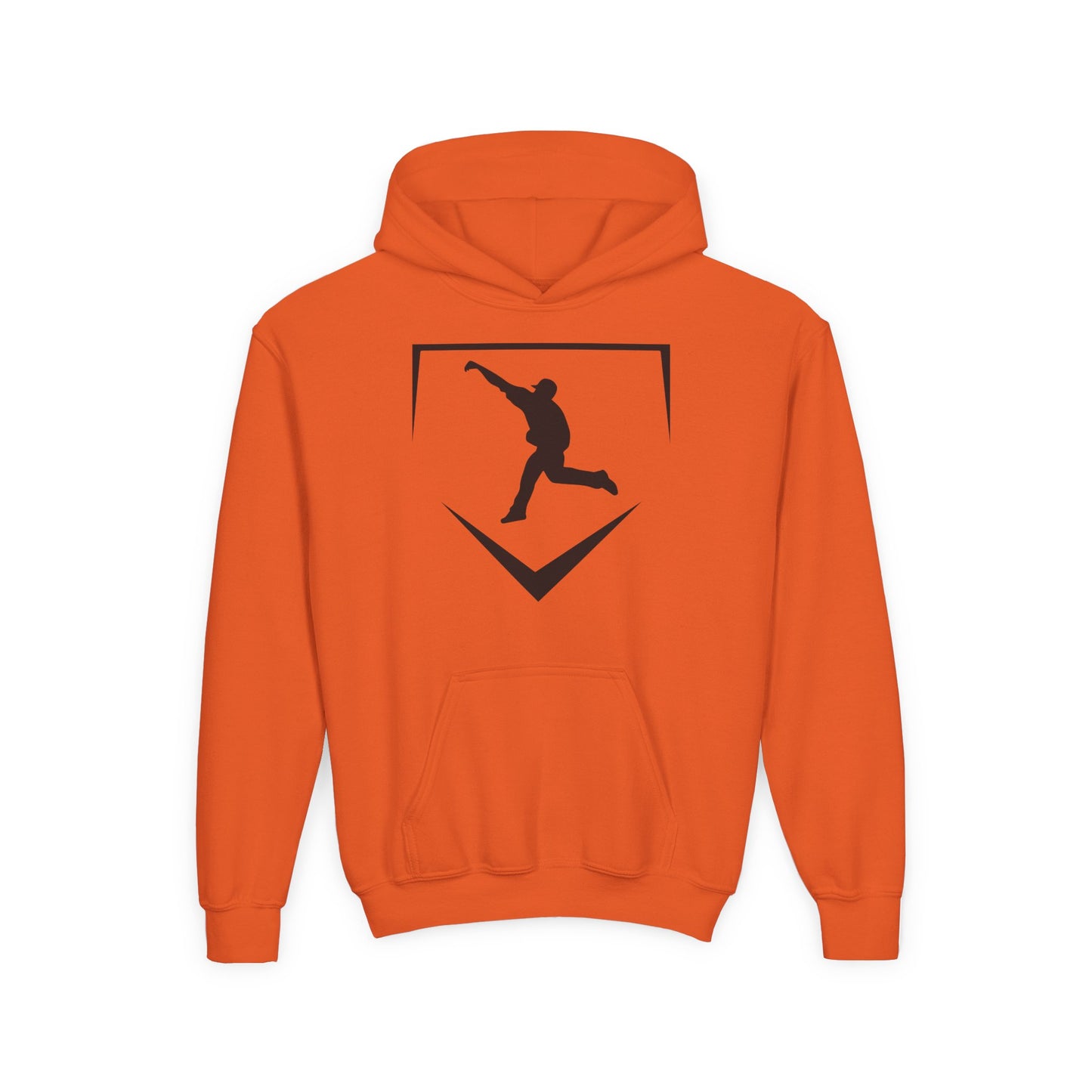 Youth | Logo Home Plate Hoodie - Black Logo