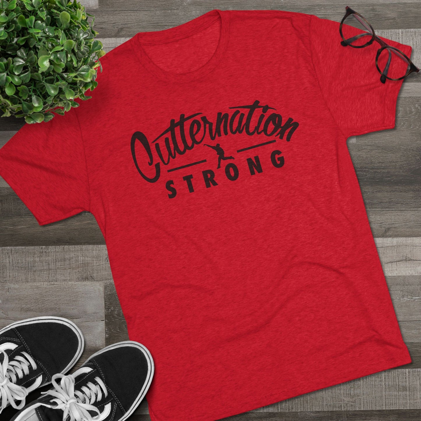 Logo | Cutternation Strong Graphic Tee - Black Logo