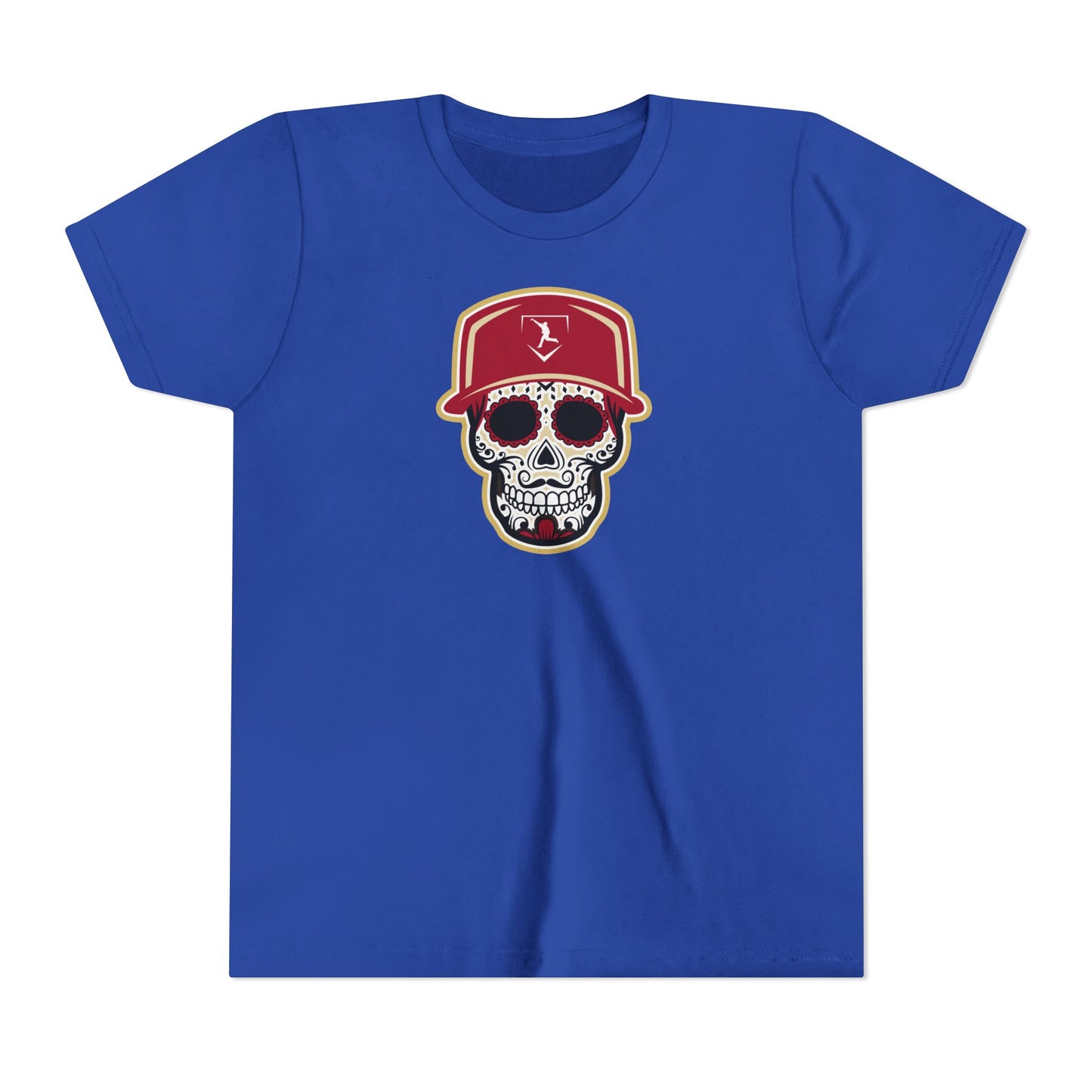 Youth | Day of the Dead | Red and Yellow Skull Graphic Tee