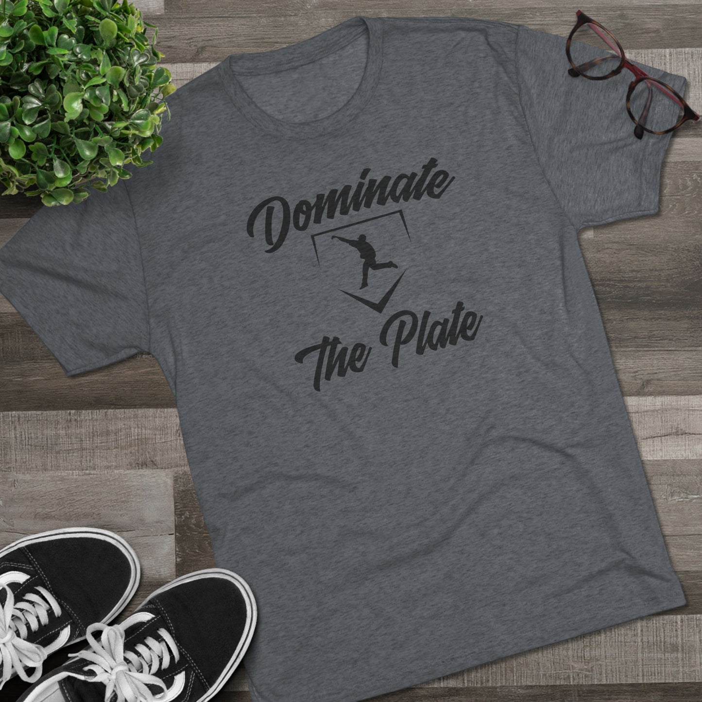 Dominate The Plate Graphic Tee - Black Lettering