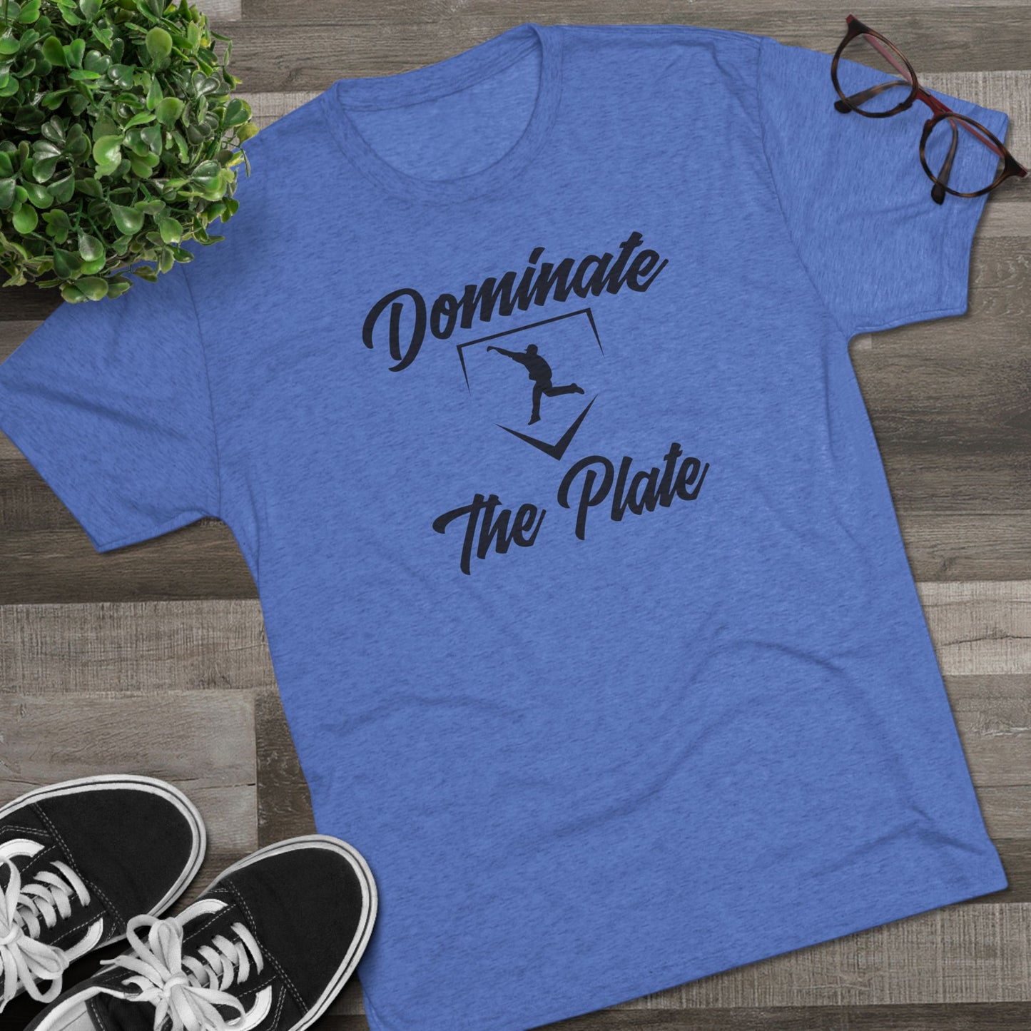 Dominate The Plate Graphic Tee - Black Lettering