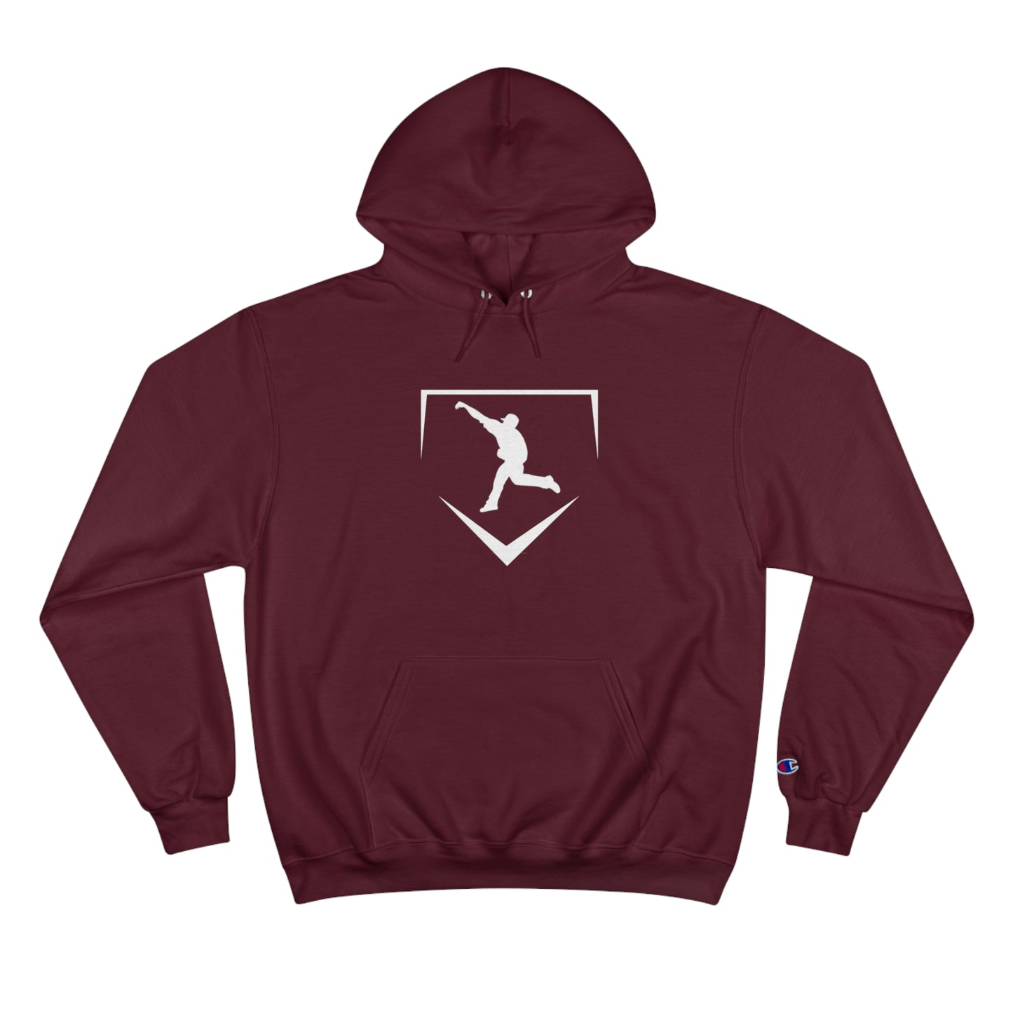 Logo | Home Plate Hoodie - White