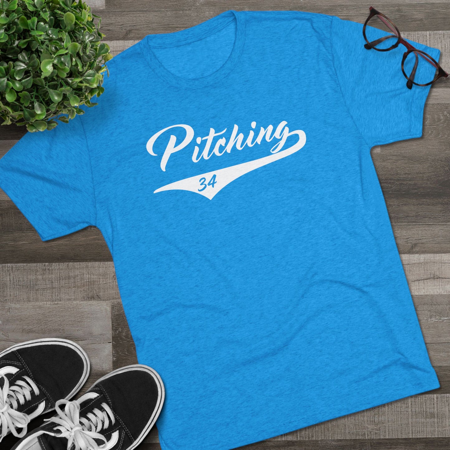 Pitching Graphic Tee - White Lettering