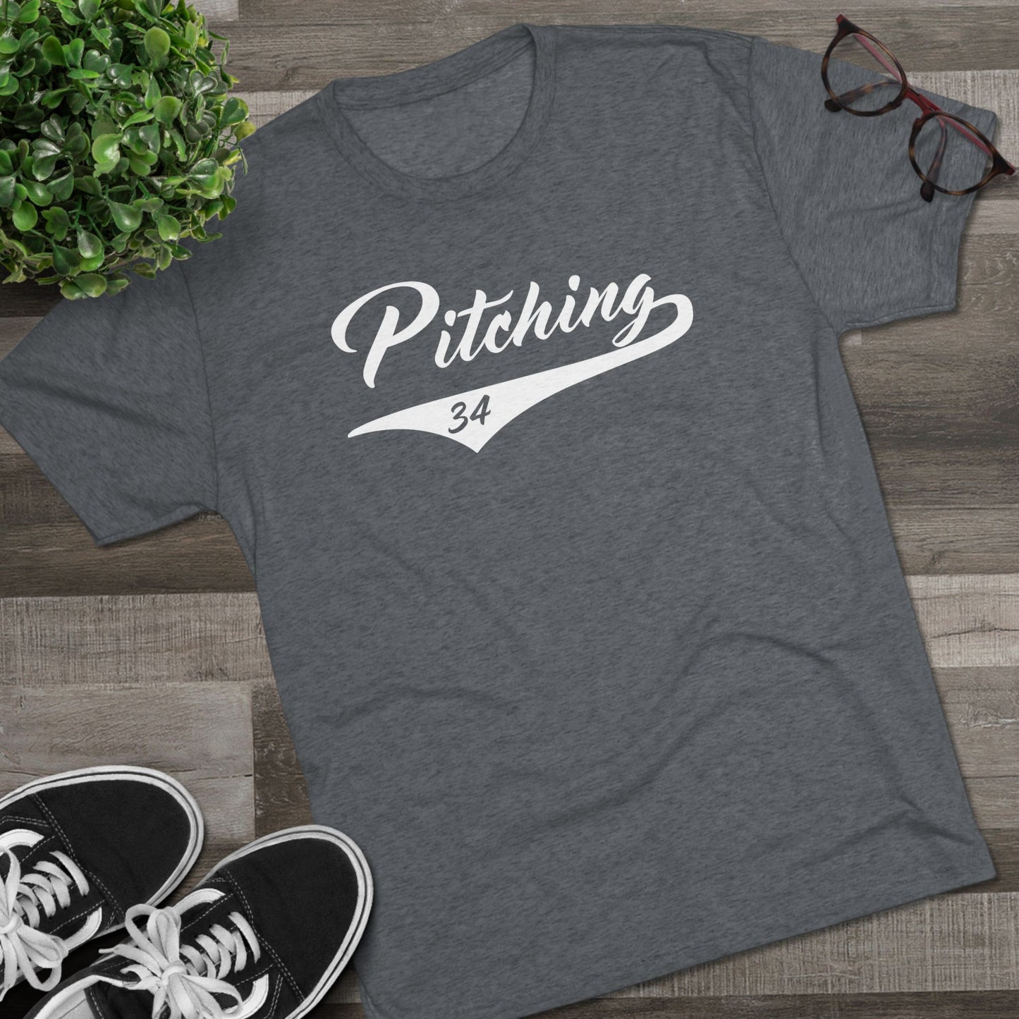 Pitching Graphic Tee - White Lettering