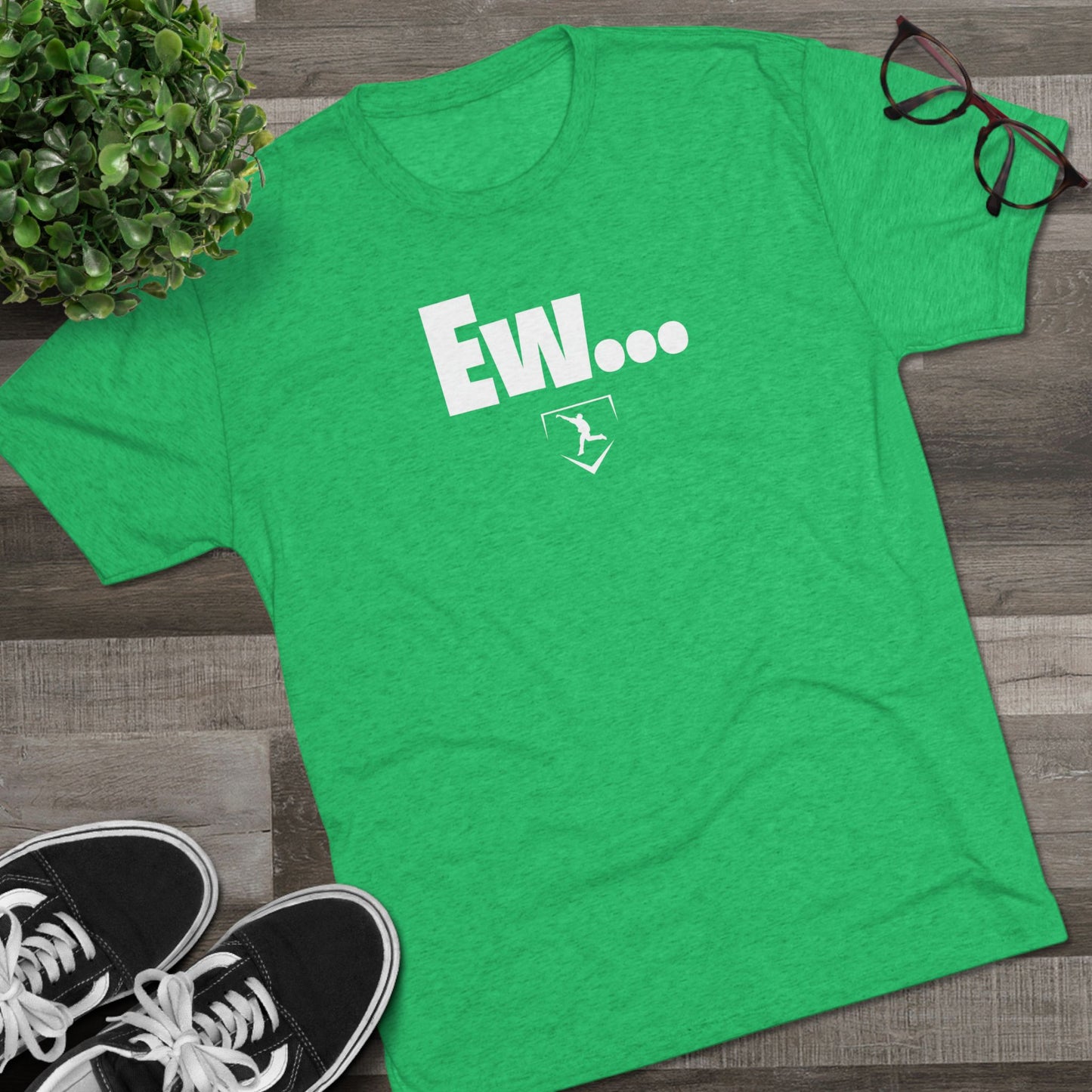 Ew Graphic Tee - White Lettering